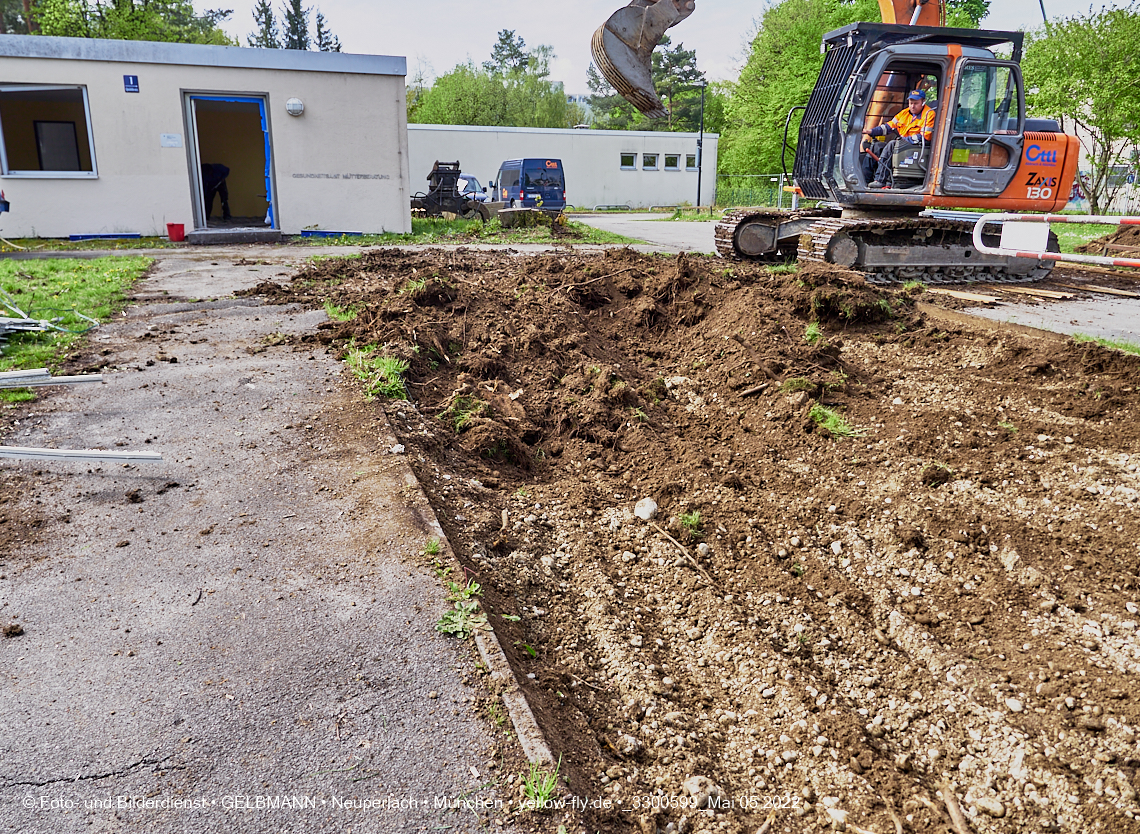 05.05.2022 - Baustelle am Haus für Kinder in Neuperlach
